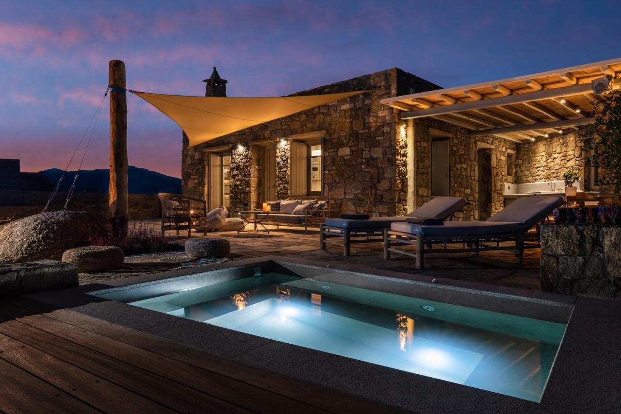 Mykonos Ag Villas In Ftelia Beach Exterior foto