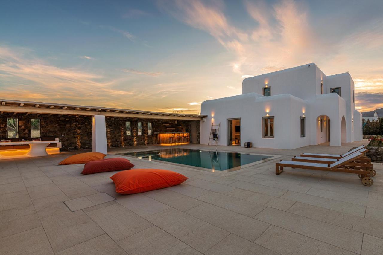 Mykonos Ag Villas In Ftelia Beach Exterior foto