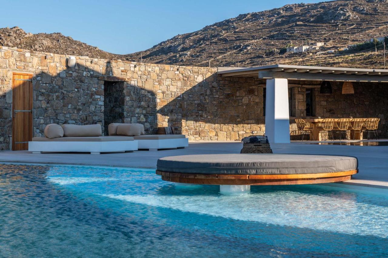 Mykonos Ag Villas In Ftelia Beach Exterior foto
